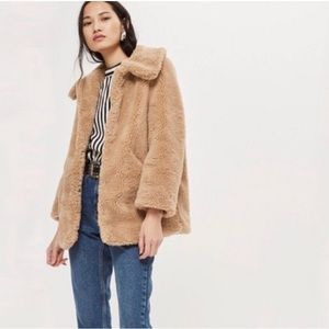 Topshop Tan Teddy Jacket